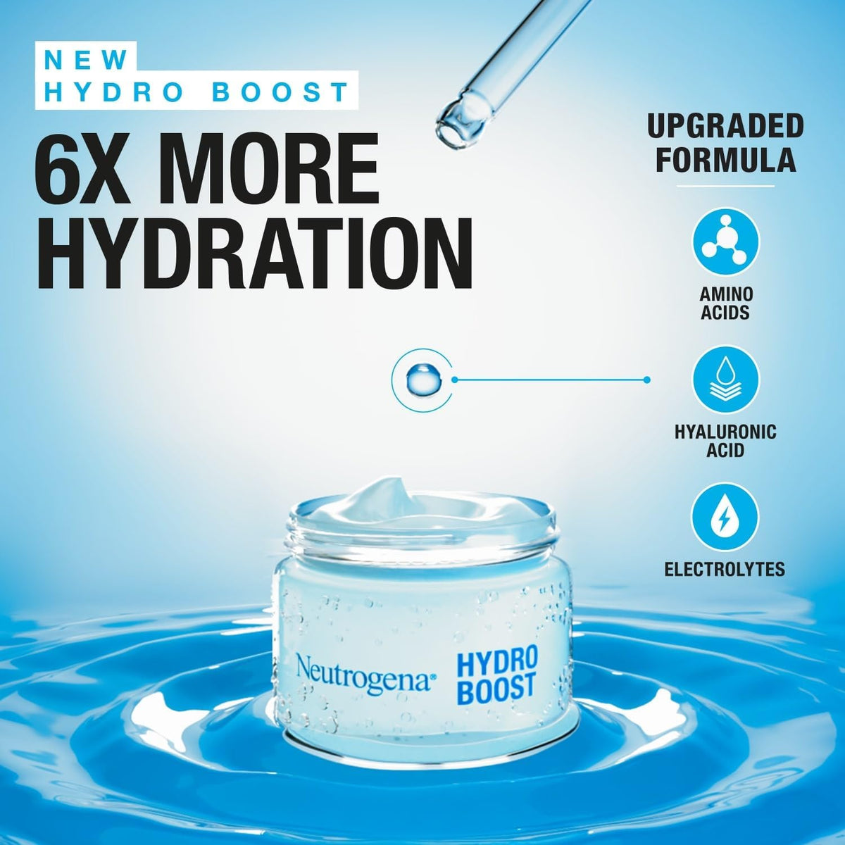 Neutrogena Hydro Boost Face Moisturizer Water Gel, 50ml (Packaging may vary)