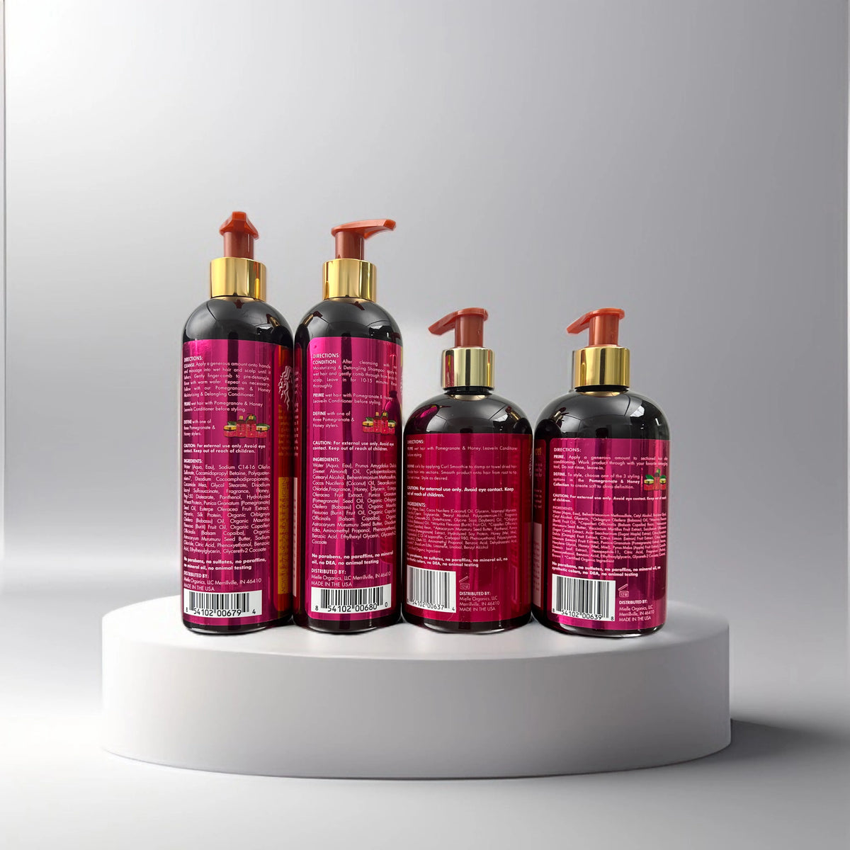 Hair Care Mielle Pomegranate & Honey Leave-In Conditioner Detangling Shampoo Curl Smoothie hair shiny