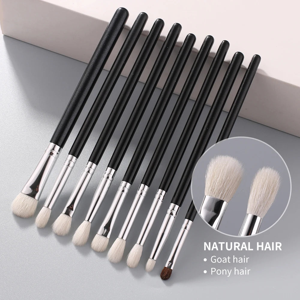 BEILI 15/25/30pcs Makeup brushes set No Logo Professional Natural goat hair Foundation Eyeshadow Eyebrow make up brushes