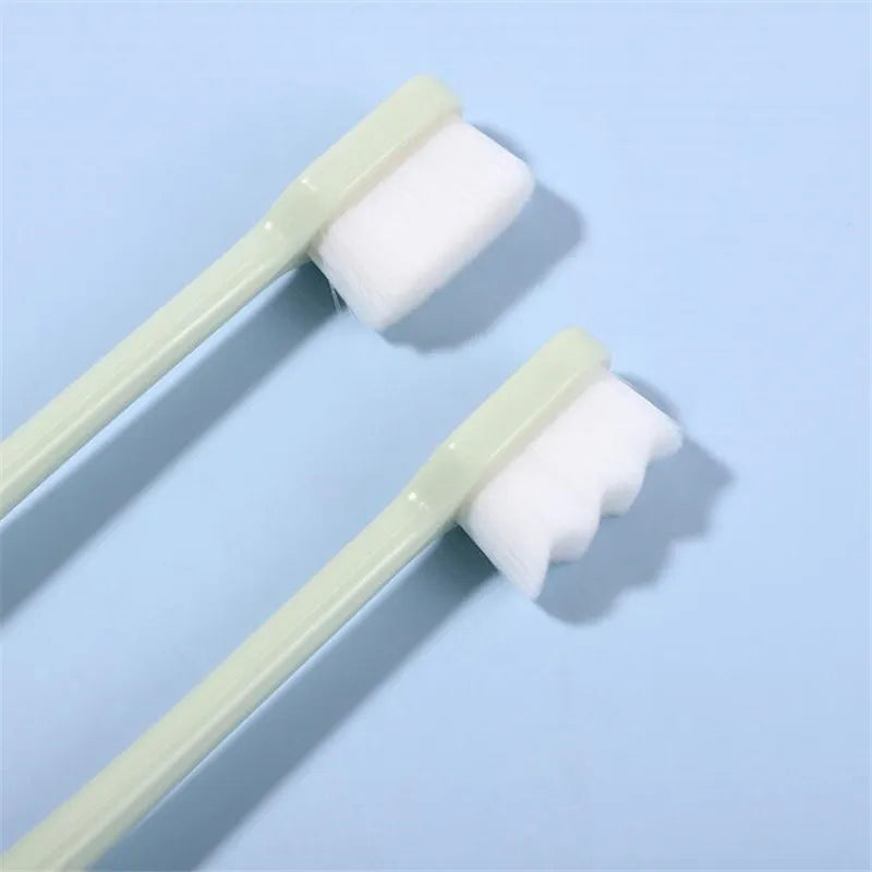 1pcs Micron Ultra-fine Soft Toothbrush Million Nano Bristle Antibacterial Protect Gum Tooth Deep Cleaning Portable Travel Brush