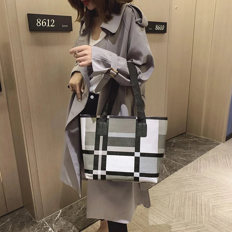 Yogodlns Ladies Large Capacity PU Leather Fashion Luxury Shoulder Bags Women Brief Casual Shopping Bolsa