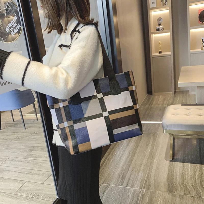 Yogodlns Ladies Large Capacity PU Leather Fashion Luxury Shoulder Bags Women Brief Casual Shopping Bolsa