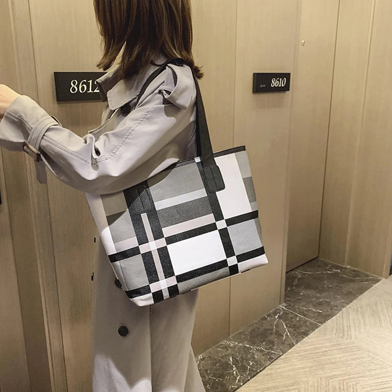 Yogodlns Ladies Large Capacity PU Leather Fashion Luxury Shoulder Bags Women Brief Casual Shopping Bolsa
