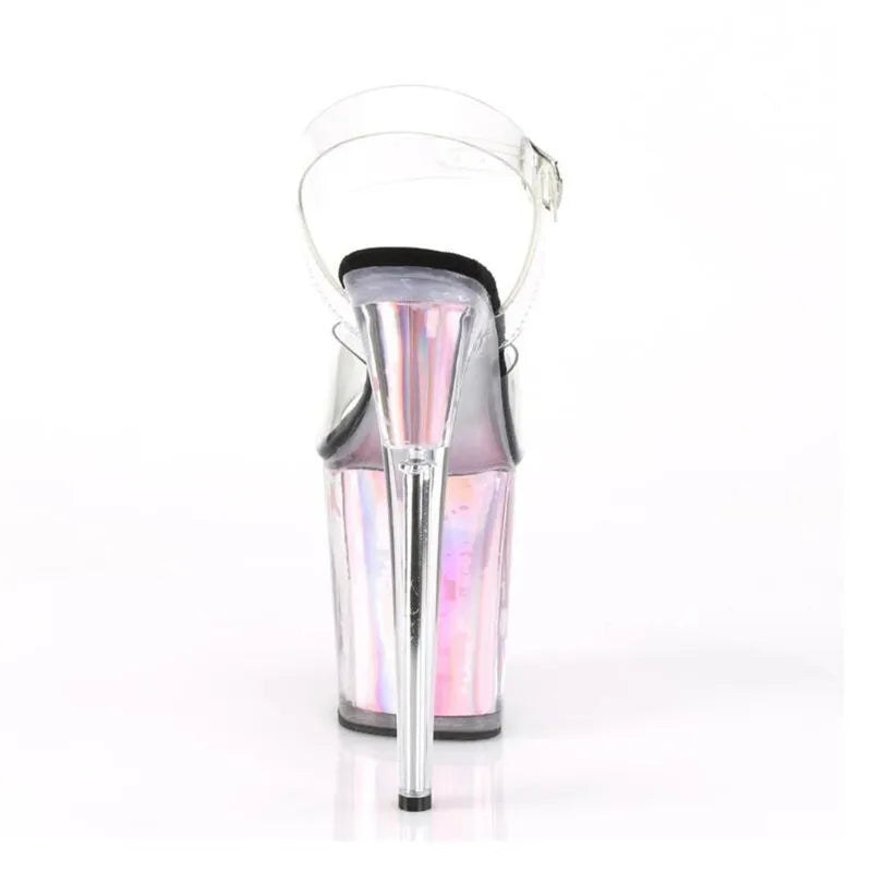 BBZAI New pattern Superior quality Super high heel ladies shoes 20CM Crystal Thin Heels Sandals shoes Waterproof 10CM 34-45 46