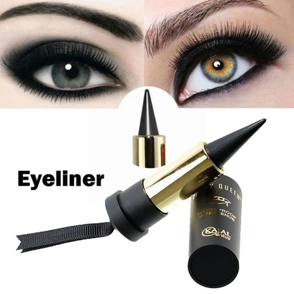 1PC Black Tube Lipstick-style Ribbon Eyeliner Black Lasting Portable Natural Eye Waterproof Liner Pen Cream Long Lasting