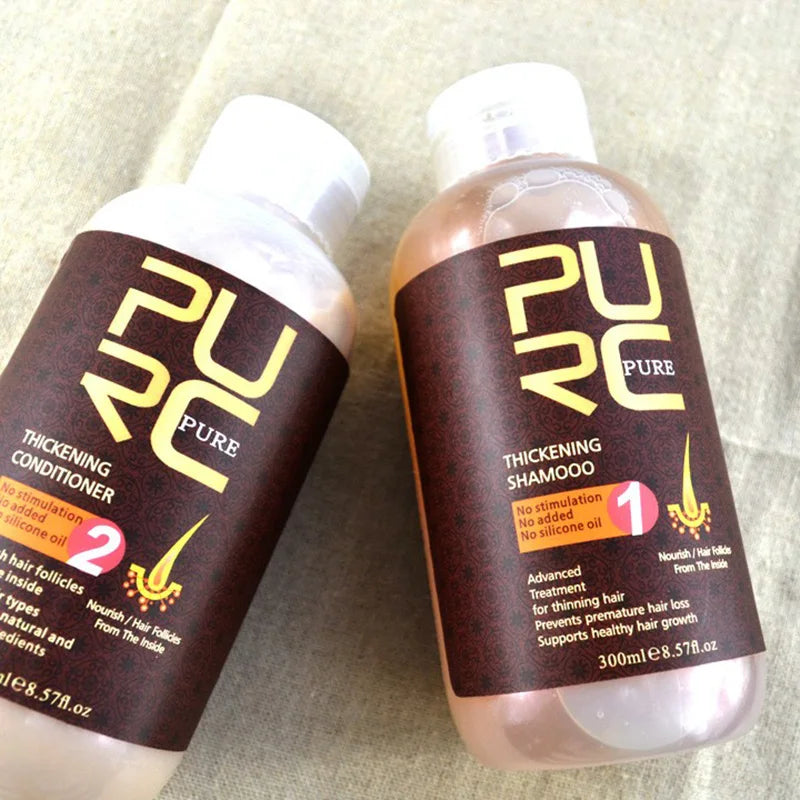 PURC Hair Growth Products Shampoo and Conditioner for Hair Loss Prevents Thinning Hair for Men and Women Hair Care