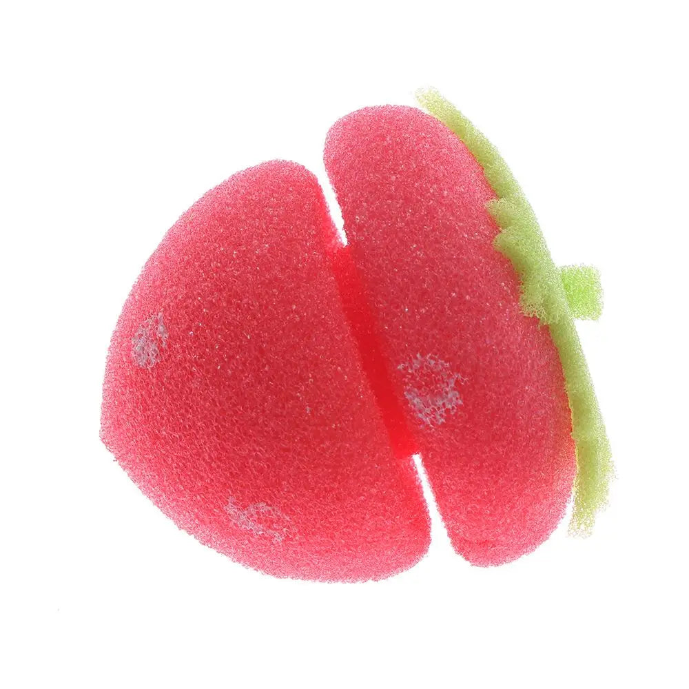 12pcs Rollers Curlers Strawberry Balls Hair Care Girls Strawberry Balls Hair Care Soft Sponge Rollers Curlers DIY Tool