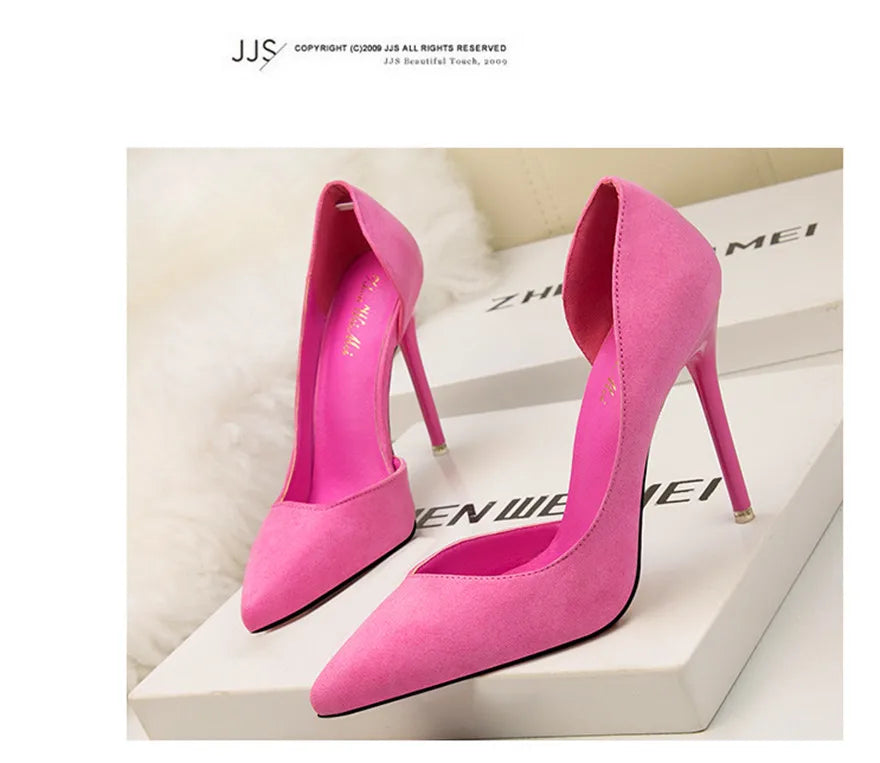 Women's Sexy High Heel Pumps Slip-on Stiletto Wedding Party Shoes