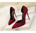 Women's Sexy High Heel Pumps Slip-on Stiletto Wedding Party Shoes