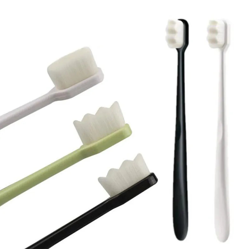 1pcs Micron Ultra-fine Soft Toothbrush Million Nano Bristle Antibacterial Protect Gum Tooth Deep Cleaning Portable Travel Brush