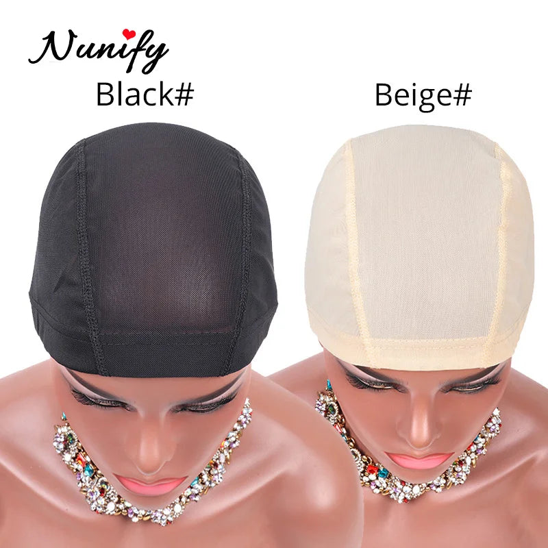 Nunify S/M/L Spandex Mesh Dome Wig Cap Easier Sew In Hair Stretchable Weaving Cap  Weaving Wig Cap Stretchable Hairnets