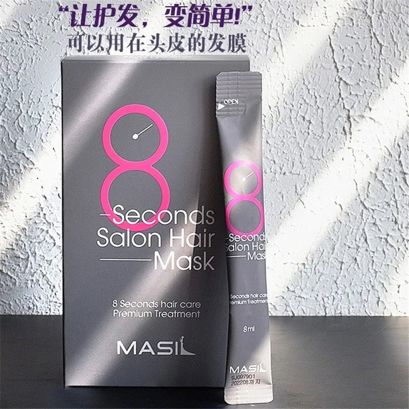 8ml 8 Seconds Salon Keratin Hair Mask Hair Care Premium Treatment Repairing Dry Damaged Hair Korean Hair Supple Hydration Cream