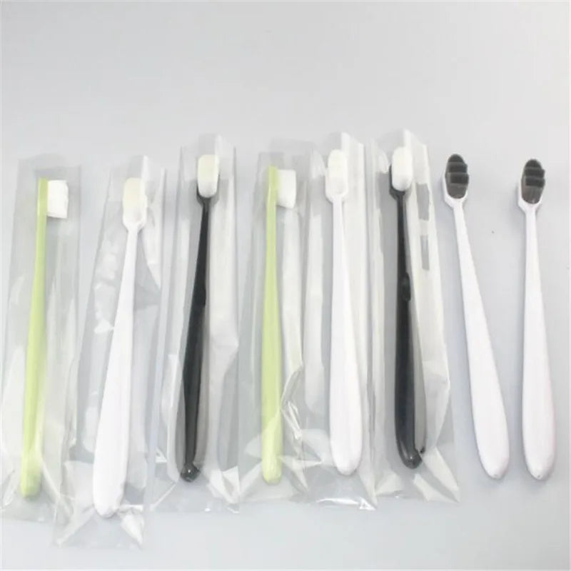 1pcs Micron Ultra-fine Soft Toothbrush Million Nano Bristle Antibacterial Protect Gum Tooth Deep Cleaning Portable Travel Brush