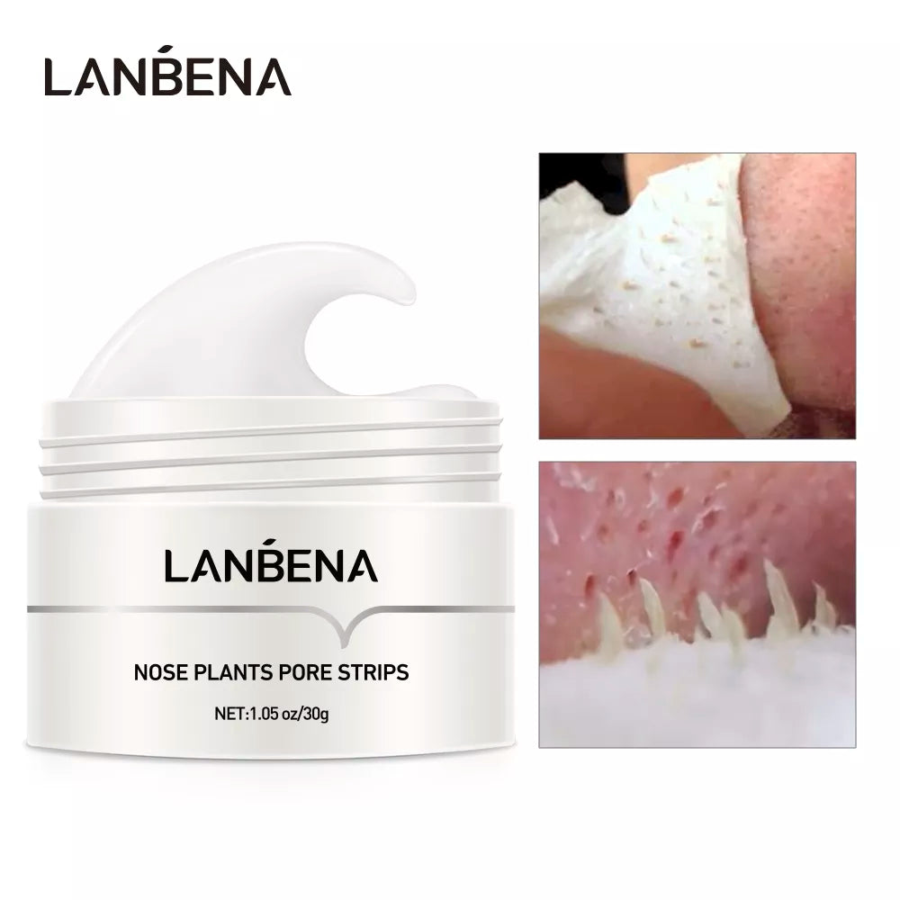 LANBENA New Style  Blackhead Remover Nose Mask Pore Strip Black Mask Peeling Acne Treatment Black Deep Cleansing Skin Care Korea