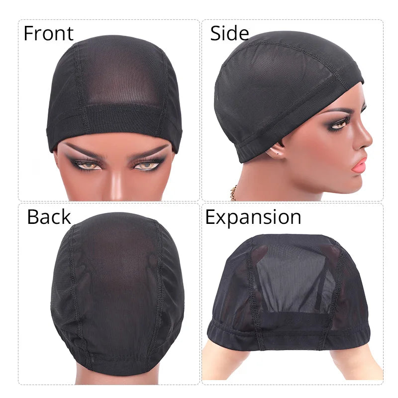 Nunify S/M/L Spandex Mesh Dome Wig Cap Easier Sew In Hair Stretchable Weaving Cap  Weaving Wig Cap Stretchable Hairnets