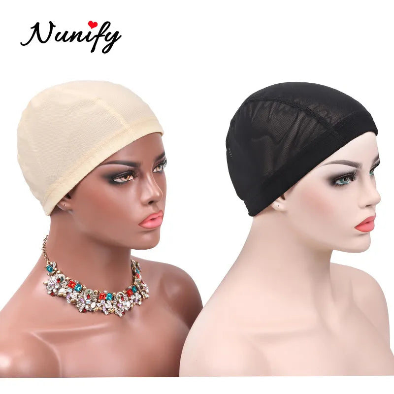 Nunify S/M/L Spandex Mesh Dome Wig Cap Easier Sew In Hair Stretchable Weaving Cap  Weaving Wig Cap Stretchable Hairnets