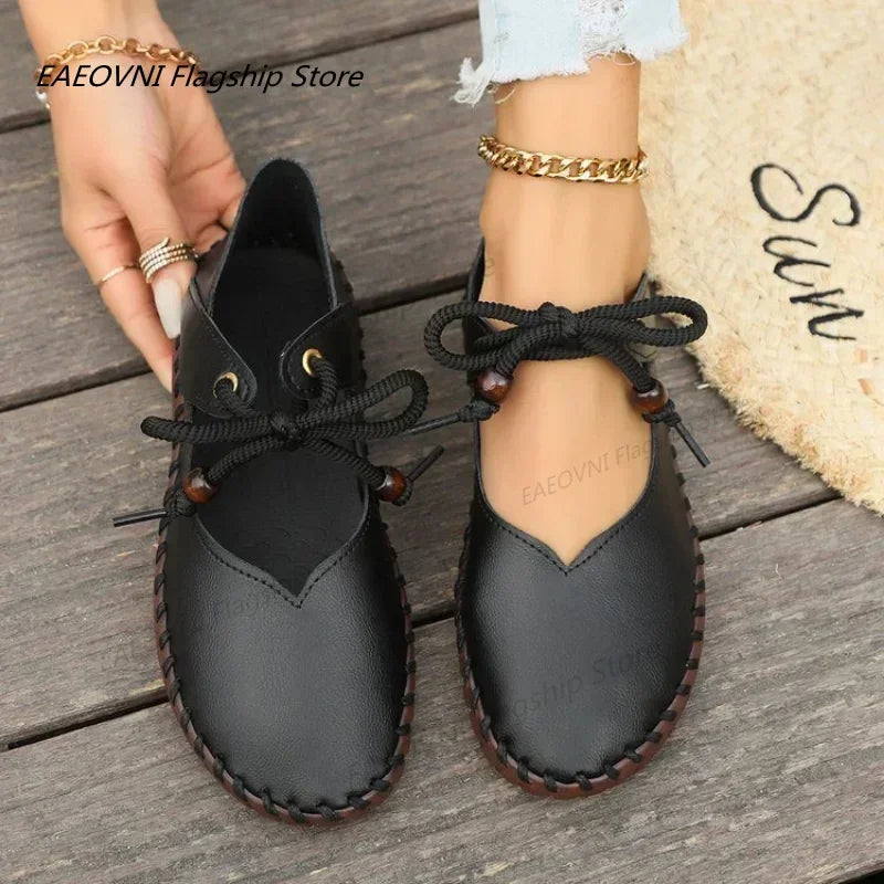 Women Casual Flats Shoes Summer Fashion Sneakers Femme Lace Up Walking Sport Shoes Women Designer Running Shoes Zapatos De Mujer