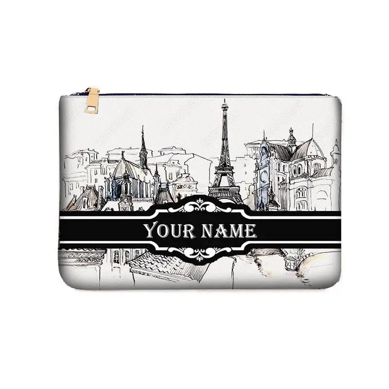 Spring Summer WOMAN BAG Fashion Designer Party Clutch Personalized Custom Print Name Letter Beach Bag Travel Cosmetic Bag
