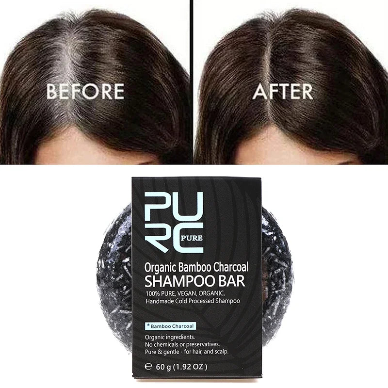 Hair Darkening Shampoo Bar, Repairs Gray & White Hair