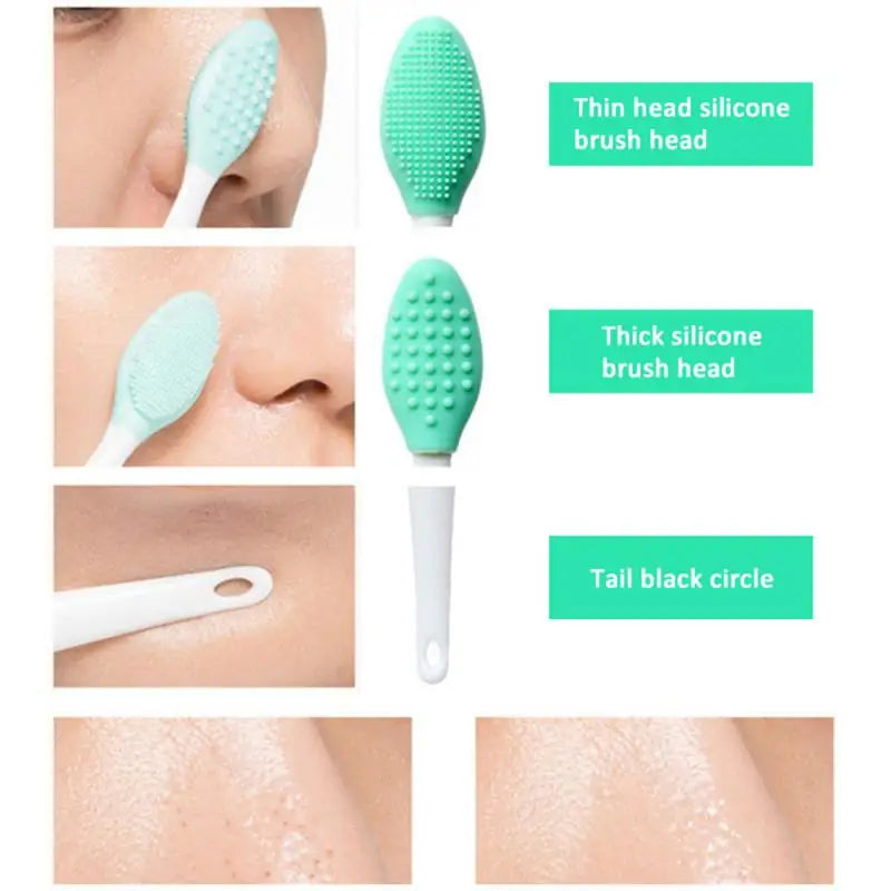 Beauty Skin Care Wash Face Silicone Brush Exfoliating Nose Clean Blackhead Removal Brushes Tools Facial Care Cleansing Brushes