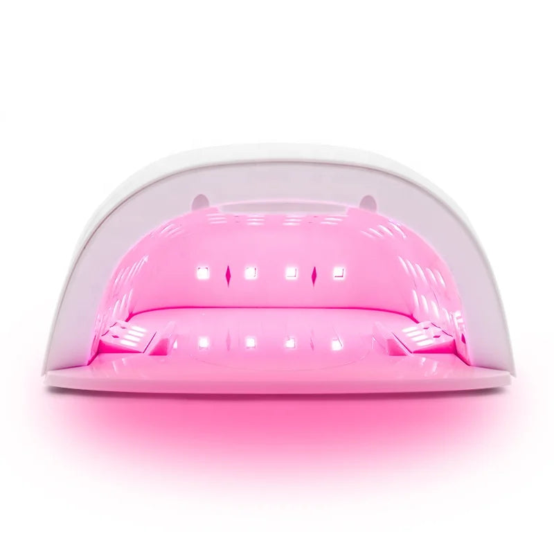 Rechargeable Nail Lamp 86W Wireless Gel Polish Dryer Red Light Manicure Light with Handle Cordless Nail UV LED Lamp