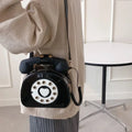 Telephone Shaped Crossbody PU Leather Shoulder Bag