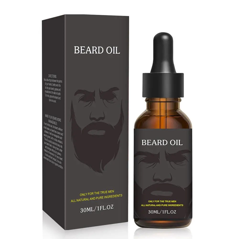 Men Natural Beard Growth Oil Moisturizing Smoothing Beard Oil Dashing Conditioner Care Beard Tools Gentlemen A9y2