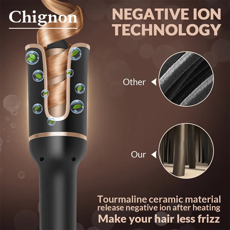 Automatically Hair Curler Automatic Looper Wavy Crimping Curl Tool Wave Roll Ferro Ringlet Loop Roller Electric Curly Waver Iron