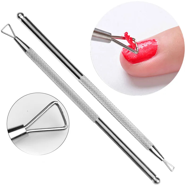 Gel Nail Polish Remover Tools Kit Cleaner Nail Degreaser With Nail Buffer Block And Nail File Block For Permanent Enamel Remover