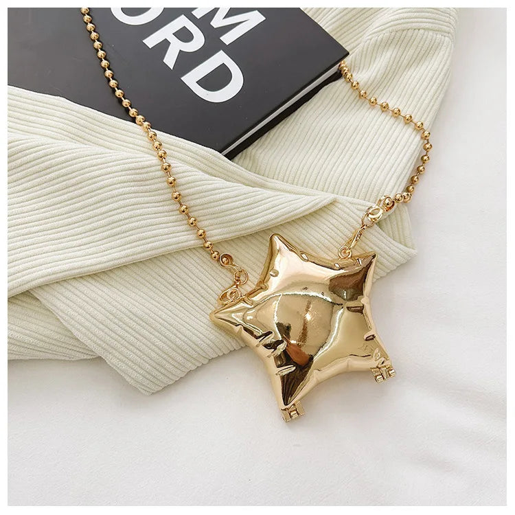 Fashion Metal Mouth Red Bag for Women High Quality Gold Shoulder Bags Designer Hollow Out Crossbody Bag Cute Dinner Bag Handbags