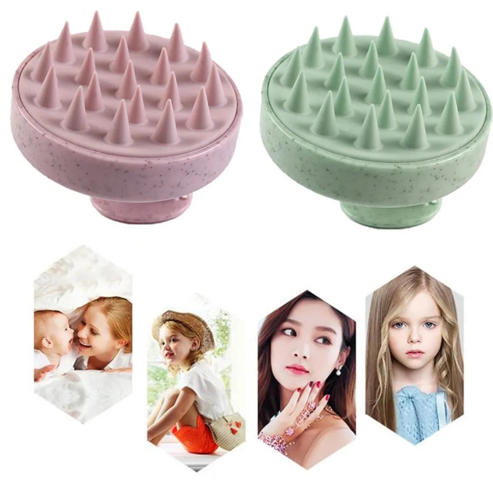 Portable Silicone Shampoo Brush Head Scalp Massage Comb Hair Washing Comb  Massage Brush Bath Shower Brush Salon Hairdress Tool