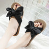 Summer Women's Fashion Flip Flops Girls Outdoor Beach Slides Non-Slip Sweet Bow Tie Sandals Hemp Rope Espadrille Shoes