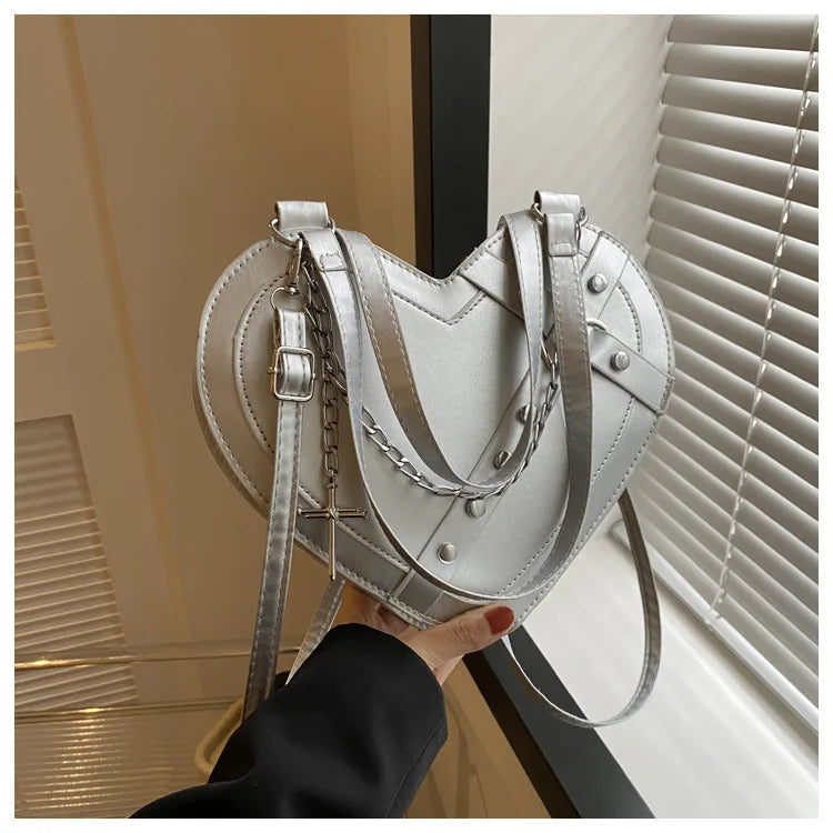Korean Cute Niche Design Foreign Gas Crossbody Bag Handbag Winter New Trend Love Shoulder Bag One Shoulder Diagonal Shoulder Bag