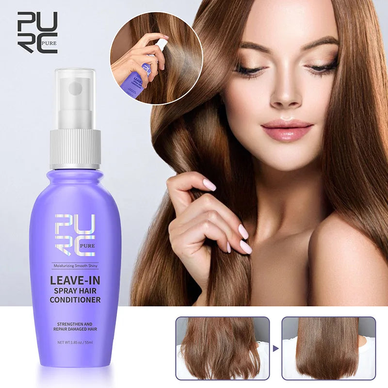 Wash Free Hair Care Essential Oil Spray Soft Smooth Repair Broken Dry Fluffy Hair Spray Refreshing Degreasing Lazy Hair Spray