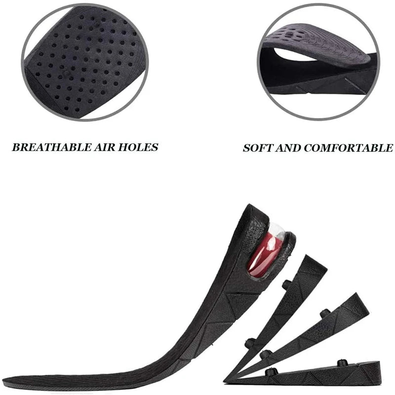 Height Increase Insoles Air Cushion Elevator Shoe Insole Lifts Kits Inserts for Men Women Taller Insoles 3-9cm Variable Height