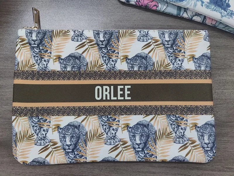 Spring Summer WOMAN BAG Fashion Designer Party Clutch Personalized Custom Print Name Letter Beach Bag Travel Cosmetic Bag