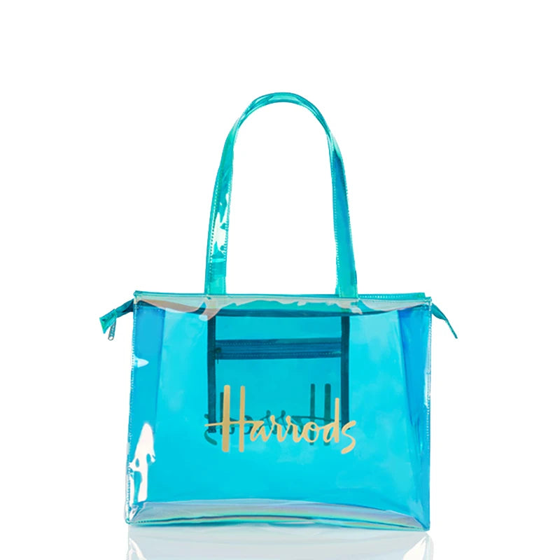 PVC Waterproof Eco Friendly Shopper Bags Women Large Capacity Shopping Totes Stylish Jelly Reusable Shoulder Bags Female Handbag