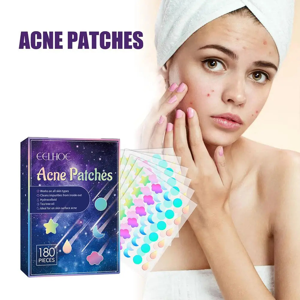 Colorful Acne Patch 180 Pills  Salicylic Acid  Tea Tree Oil  Acne  Hydrogel Patch acne care patch