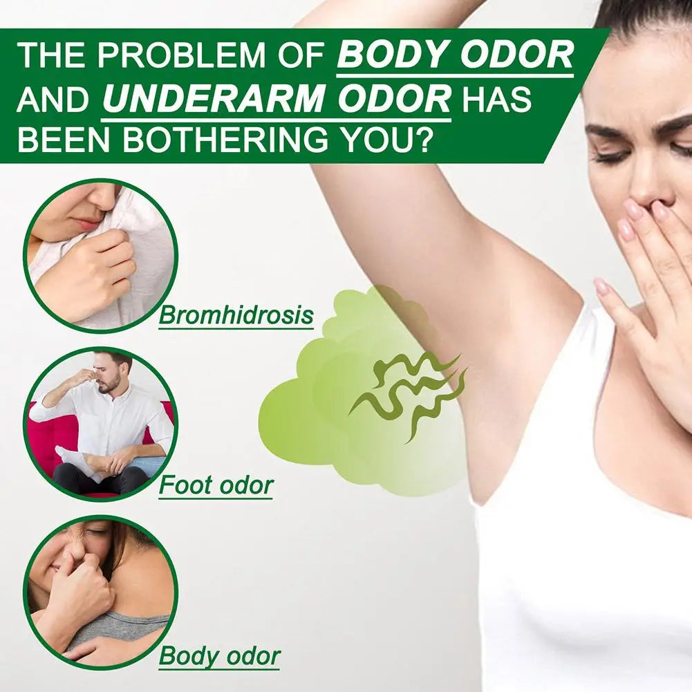 Body Odor Underarm Sweat Spray Antiperspirants Deodorant Remove Foot Odor Deodorizer Eliminate Bad Smell Antiperspirants