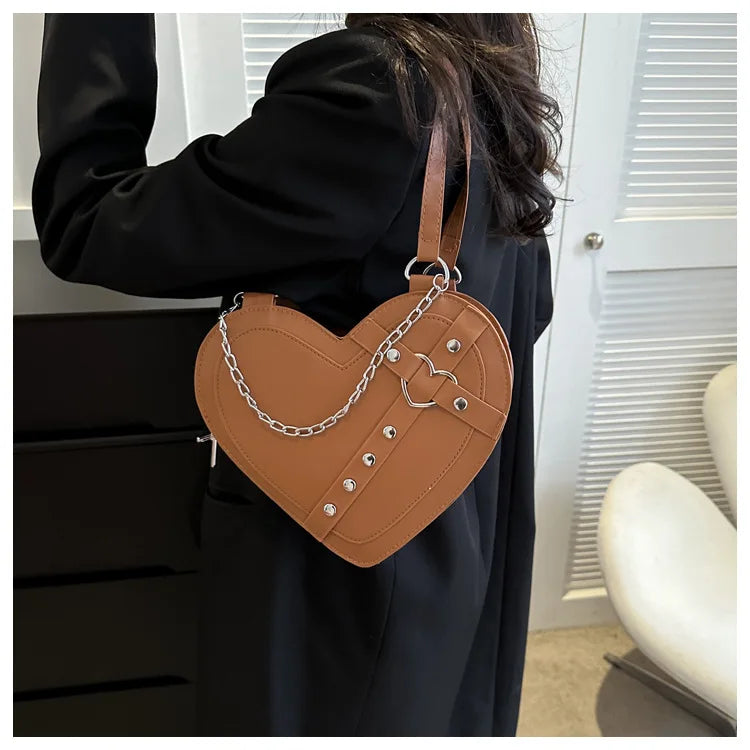 Korean Cute Niche Design Foreign Gas Crossbody Bag Handbag Winter New Trend Love Shoulder Bag One Shoulder Diagonal Shoulder Bag