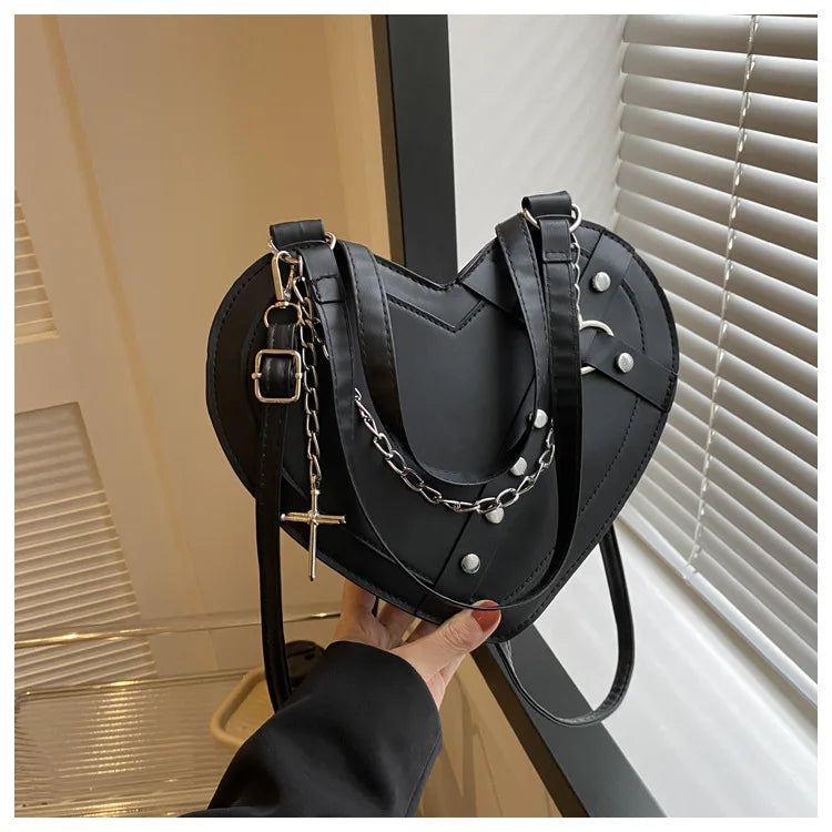 Korean Cute Niche Design Foreign Gas Crossbody Bag Handbag Winter New Trend Love Shoulder Bag One Shoulder Diagonal Shoulder Bag