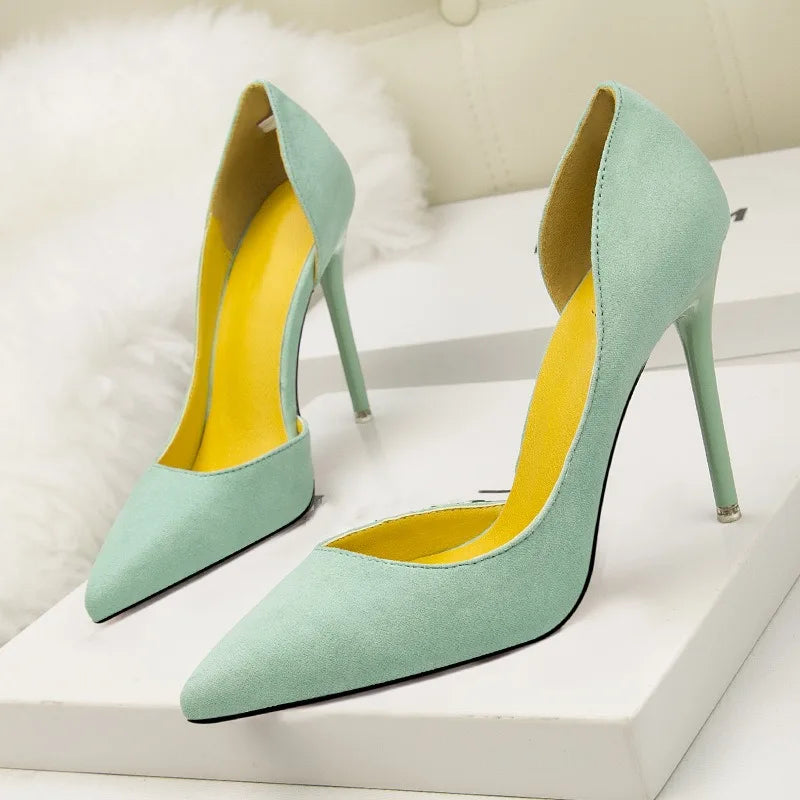 Women's Sexy High Heel Pumps Slip-on Stiletto Wedding Party Shoes