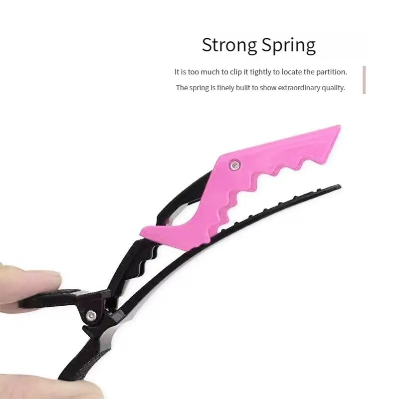 9PCS Alligator Clips and Steel Pins Pointed Tail Picking Comb Heat-resistant Anti-static Supplies Professional Hairdressing