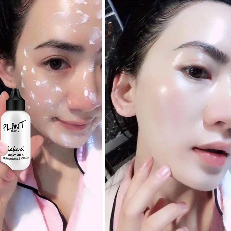 Milk Moisturizing Cream Ultimate Lazy Face Foundation Cream Goat Milk Revitalizing Whitening  Smooth Brighten Plain Cream