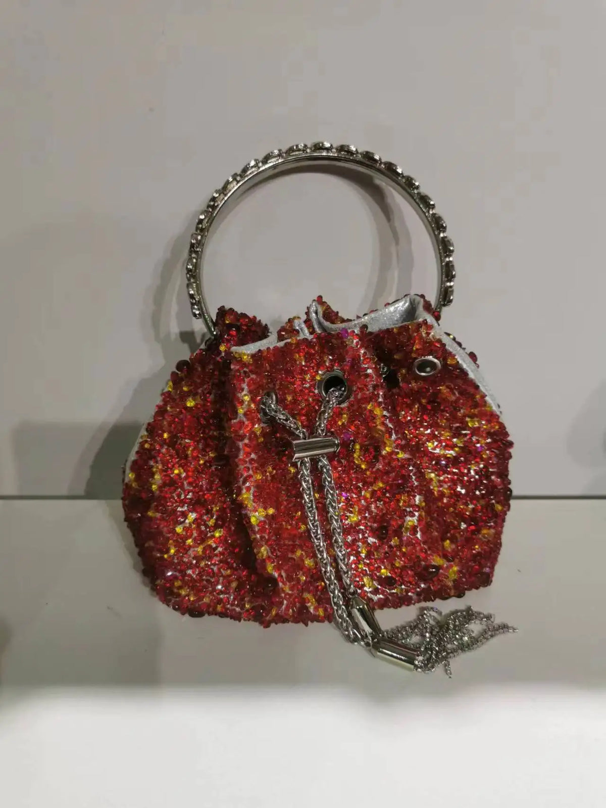 Luxury Designer Colorful Stones Evening Clutch Bag Wedding