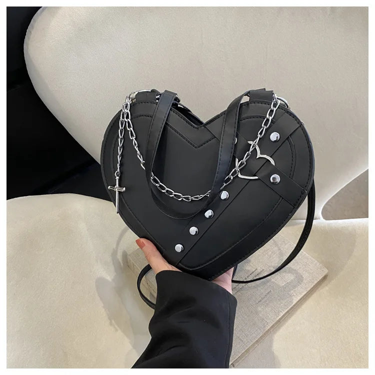 Korean Cute Niche Design Foreign Gas Crossbody Bag Handbag Winter New Trend Love Shoulder Bag One Shoulder Diagonal Shoulder Bag