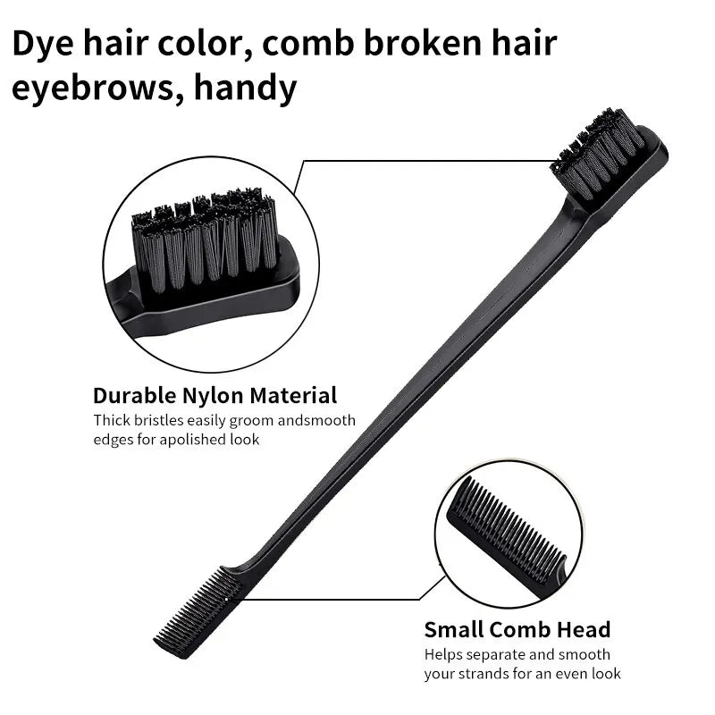 Comb Set Hair Styling Special Pointy Tail Beating Double Headed Brush Eyebrow Long Barber Makeup Updo Children Hair Salon Tools