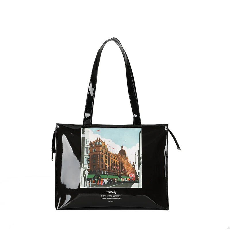 PVC Waterproof Eco Friendly Shopper Bags Women Large Capacity Shopping Totes Stylish Jelly Reusable Shoulder Bags Female Handbag