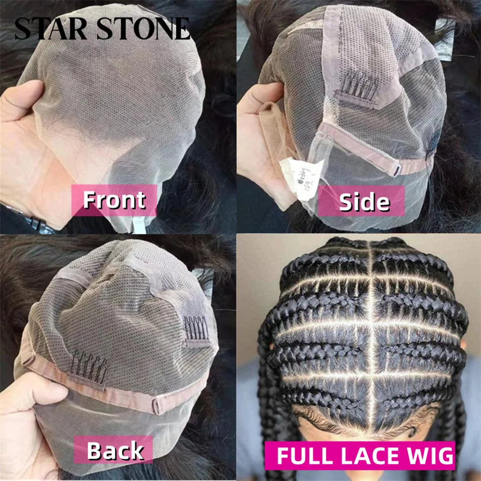 Full Lace Wig Human Hair Pre Plucked Straight 30 32 34Inch Black Peruvian Hair 360 Lace Frontal Wig Human Hair For Black Women