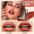2025 New Matte Nude Lipstick Pen Long Lasting Lipliner Lip Pencil Waterproof